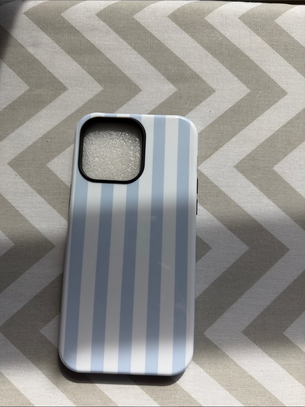 Blue and White Striped Phone Case IPHONE 15 PROMAX